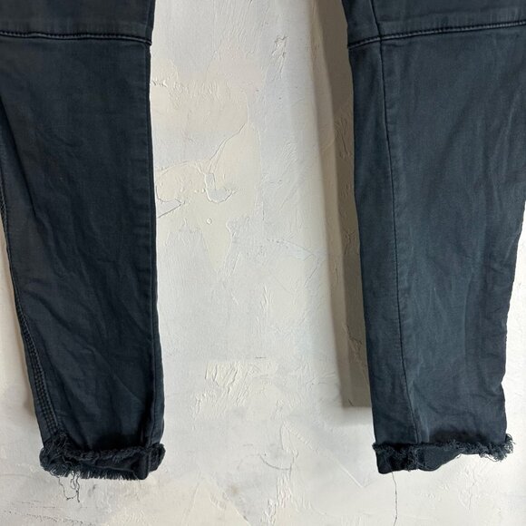 One Teaspoon Super Duper Distressed Cropped Jeans Blue Womens 25 - Picture 4 of 10